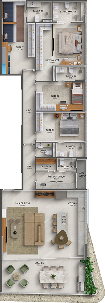 apartamento na planta a venda em guarapari salt by grand 16