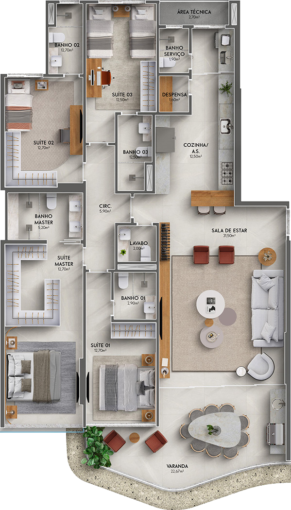 apartamento na planta a venda em guarapari salt by grand 19